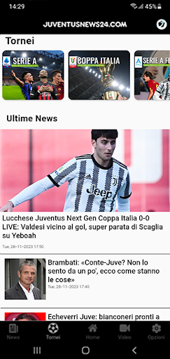 Android application JuventusNews24 screenshort