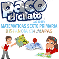 Distancia en Mapas 6 Primaria