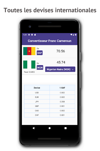 Android application Cameroun Franc Converter screenshort