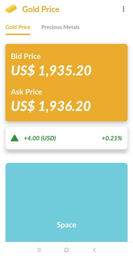 Android application Global Gold Price screenshort