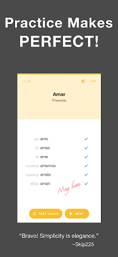 Conjuu - Spanish Conjugation Screen 2