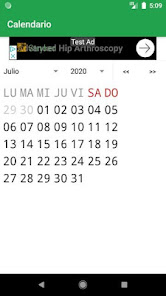 Captura de Pantalla 5 Calendario - Meses y semanas d android