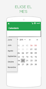 Screenshot 2 Calendario - Meses y semanas d android