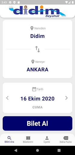 Android application Didim Seyahat screenshort