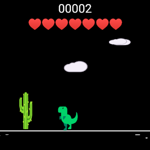 Realistic T-Rex dinosaur jumping over a cactus, velociraptors running  alongside, Chrome Dino game, aesthetic Epic cinematic brilliant stunni -  AI Generated Artwork - NightCafe Creator