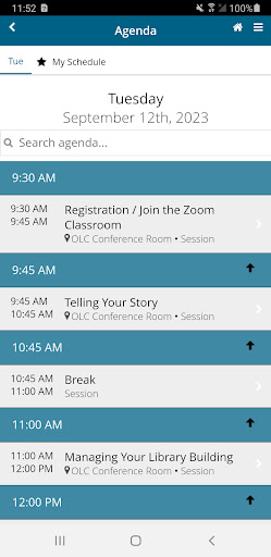 Ohio Library Council Events Screen 2