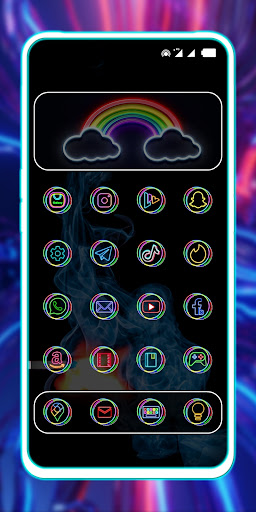 Android application Neon Wallpapers and Themes screenshort