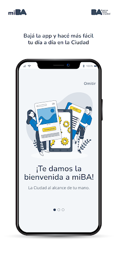 Android application miBA screenshort