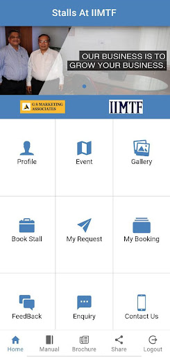 Android application StallsAtIIMTF screenshort
