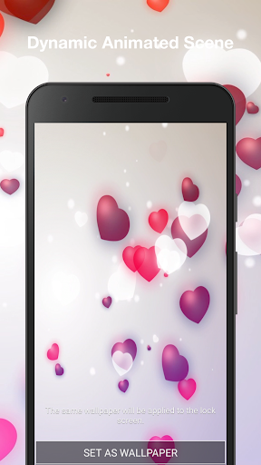 Romantic Hearts Wallpaper Pro Screen 2
