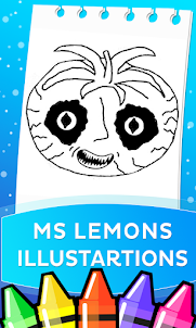 Ms Lemons Scary Coloring Game