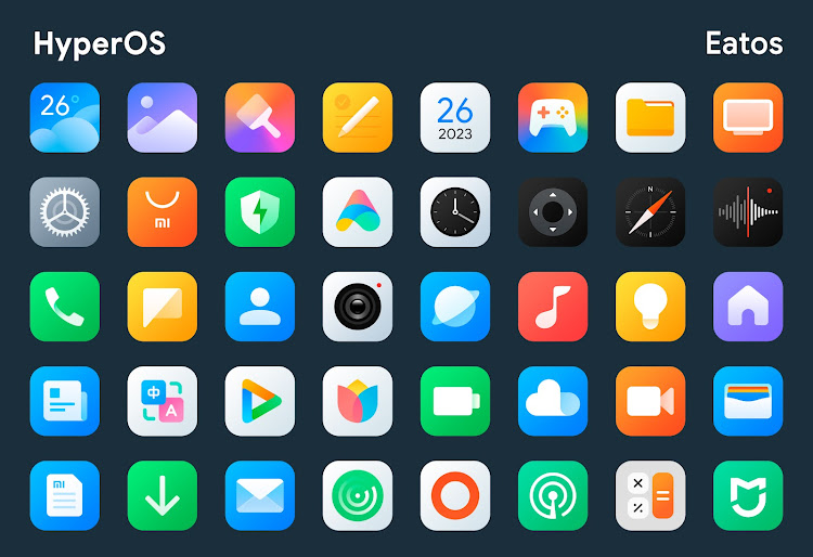 HyperOS - Icon Pack - 1.8 - (Android)