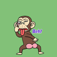 Crazy Monkey Stickers - Studio3 - WAStickerApps