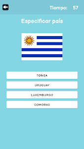 Países y capitales: banderas