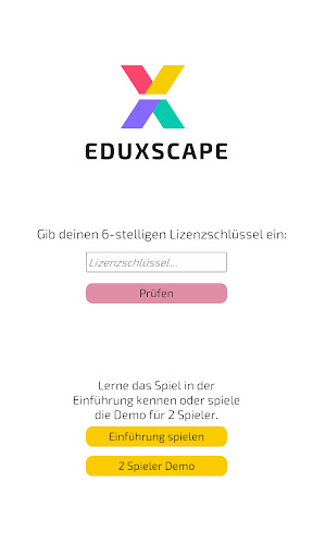 Android application eduXscape screenshort