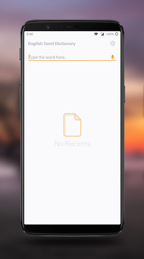 Android application English to Tamil Dictionary screenshort