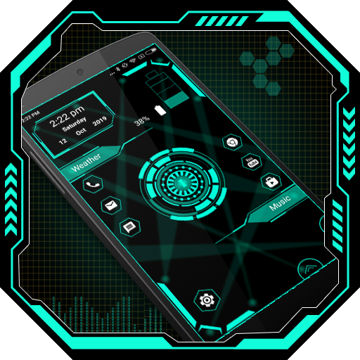 Hi-tech Launcher 3 - AppLock logo
