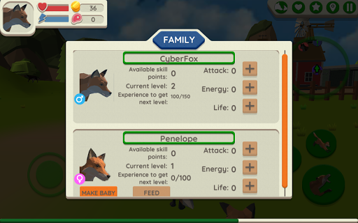 Fox Family - Animal Simulator - Simulation - games