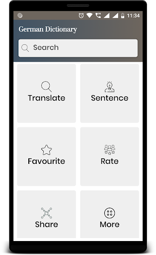 German English Translator Screen 3
