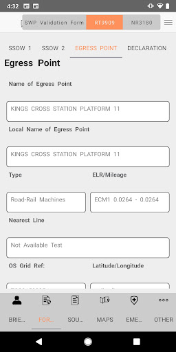 MySWP Screen 2