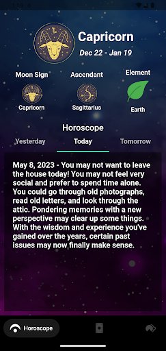 Android application Astroga - Horoscope & Tarot screenshort