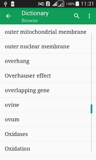 Android application Biochemistry Dictionary Offlin screenshort