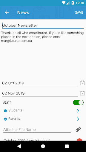 XUNO Staff Screen 3
