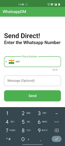 whatsappDM Screen 3