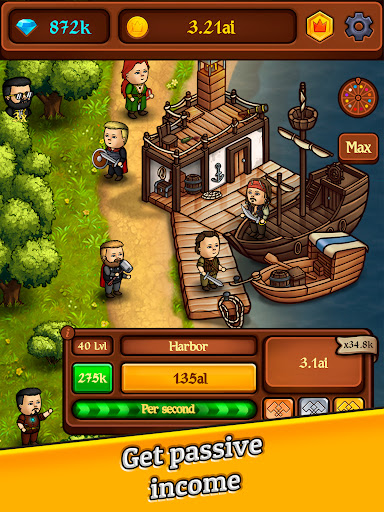 Kingdom: Idle Gold Tycoon - Simulation - games