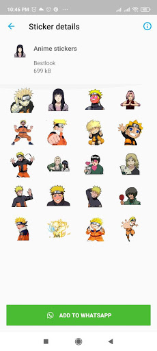 Anime Stickers Hockage for Wha