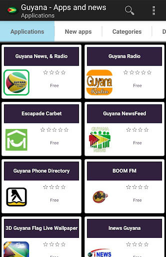 Android application Guyanese apps screenshort