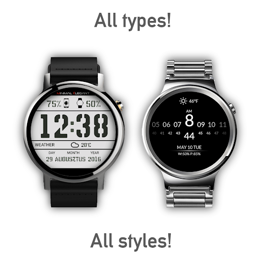 Watch Face - Minimal & Elegant for Android Wear OS  screenshots 6