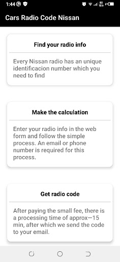 Cars Radio Code Nissan Screen 3