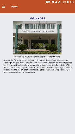 Android application Pushpalata Matriculation Schoo screenshort