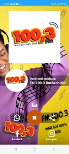 100.3 FM Rochedo MS
