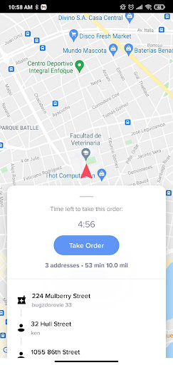 Android application Medzoomer Courier screenshort