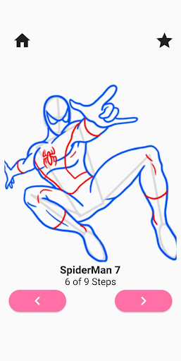 How to draw spider blue