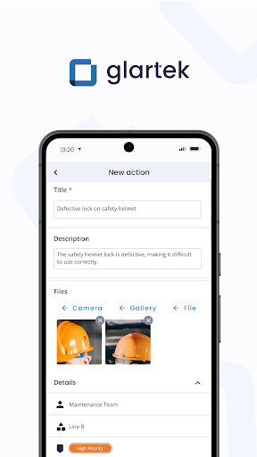 Android application Glartek screenshort