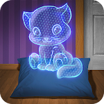 Cover Image of डाउनलोड Hologram Kitten 3D Simulator 1.7 APK