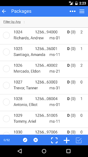 Android application BearTracks screenshort