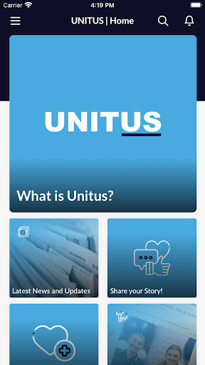 Android application UNITUS screenshort