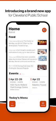 Android application Cleveland Public School screenshort