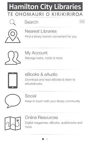 Android application Hamilton City Libraries screenshort