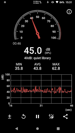 Sound Meter Screen 2