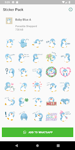 Baby Blue A Penguin Sticker Pa Screenshot