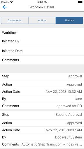 Docsvault v13 Screen 2