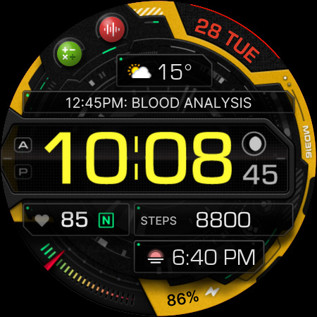 MD316 Digital Watch Face screenshot 10