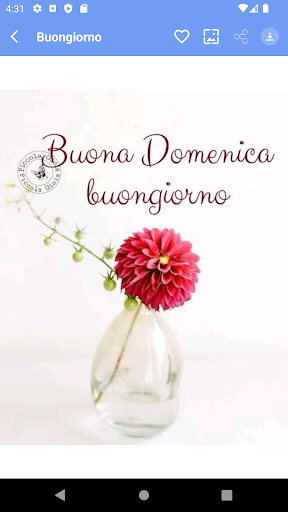 Android application buongiorno e buonanotte 2023 screenshort