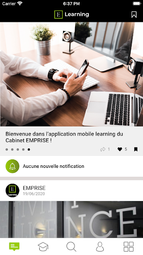 Emprise - notre App E-learning Screen 2