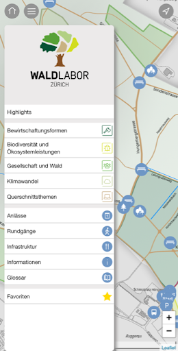 Android application Waldlabor screenshort